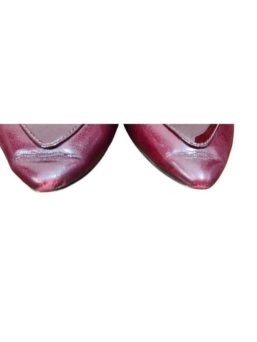 Tory Burch Burgundy Leather Pointed Toe Loafers Flats Women’s Size 9M